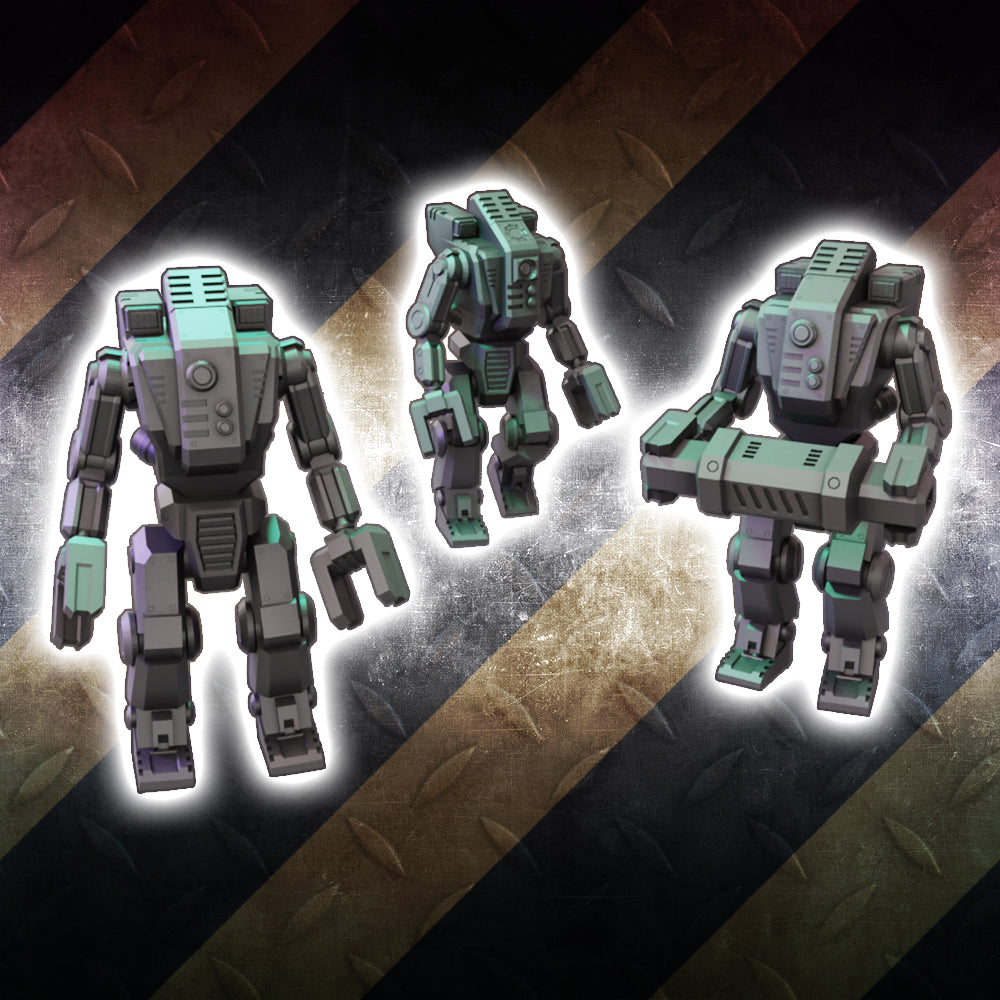 Lifter Mech Droids - Sci-Fi Grimdark Miniatures by Saucermen Studios, Wargame Scale 3D Printed