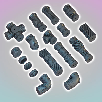 Ultimate Pipeline BUNDLE - Sci-Fi Grimdark Miniatures by Saucermen Studios, Wargame Scale 3D Printed - photo 6