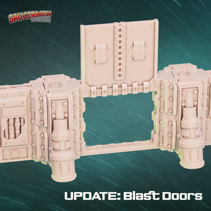 Ship Assault: Modular Walls – Base Set - Sci-Fi Grimdark Miniatures by Saucermen Studios, Wargame Scale 3D Printed - photo 3