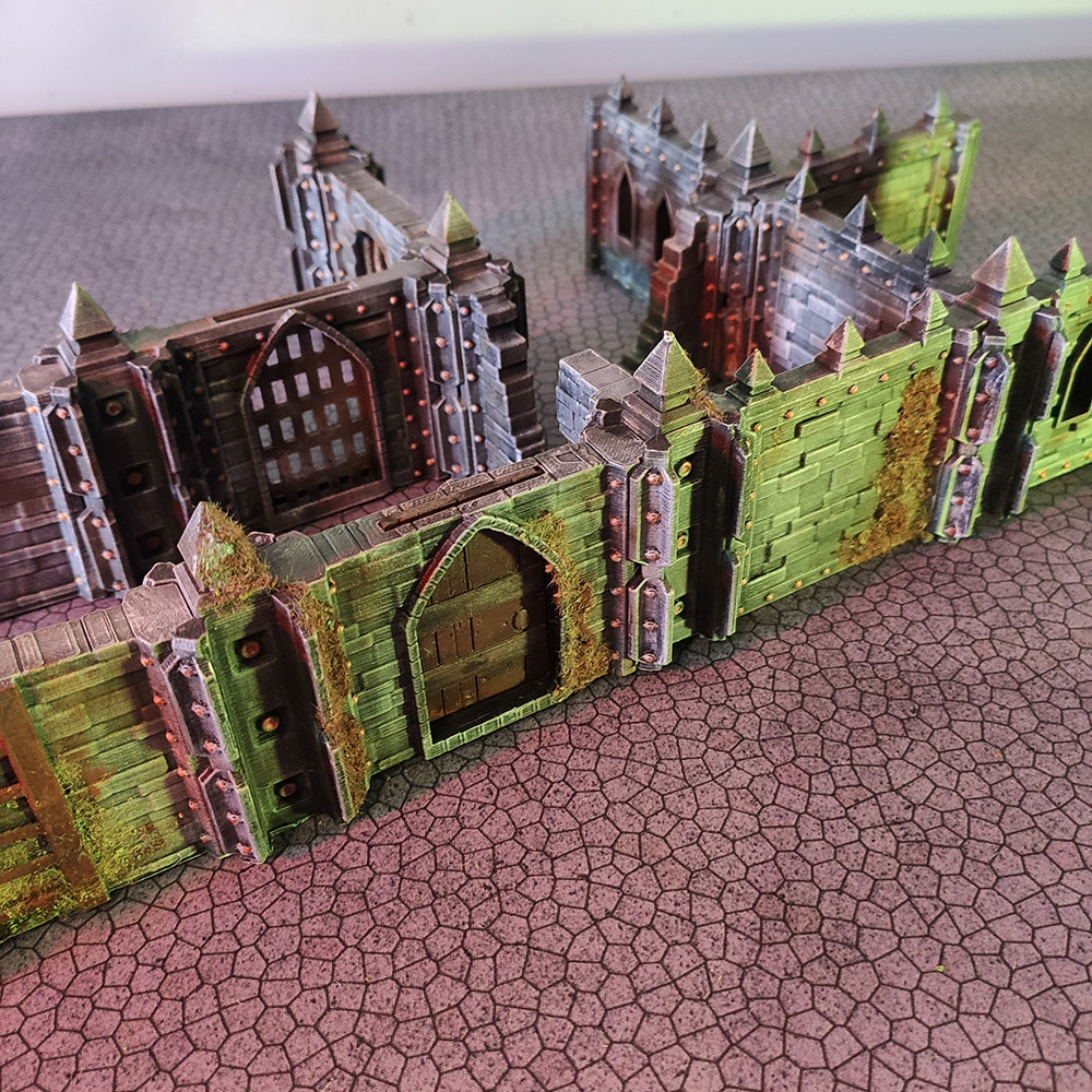 Dungeon Assault: Modular Walls – Base Set - Sci-Fi Grimdark Miniatures by Saucermen Studios, Wargame Scale 3D Printed - photo 5