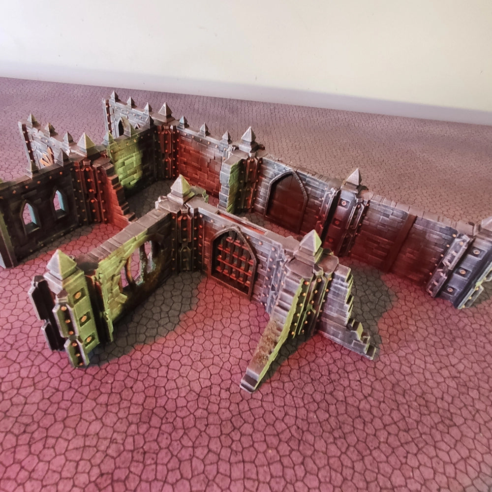 Dungeon Assault: Modular Walls – Base Set - Sci-Fi Grimdark Miniatures by Saucermen Studios, Wargame Scale 3D Printed - photo 8