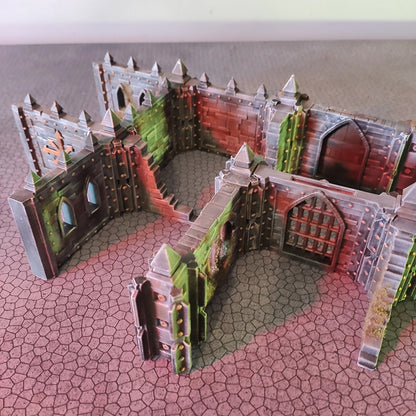 Dungeon Assault: Modular Walls – Base Set - Sci-Fi Grimdark Miniatures by Saucermen Studios, Wargame Scale 3D Printed - photo 9