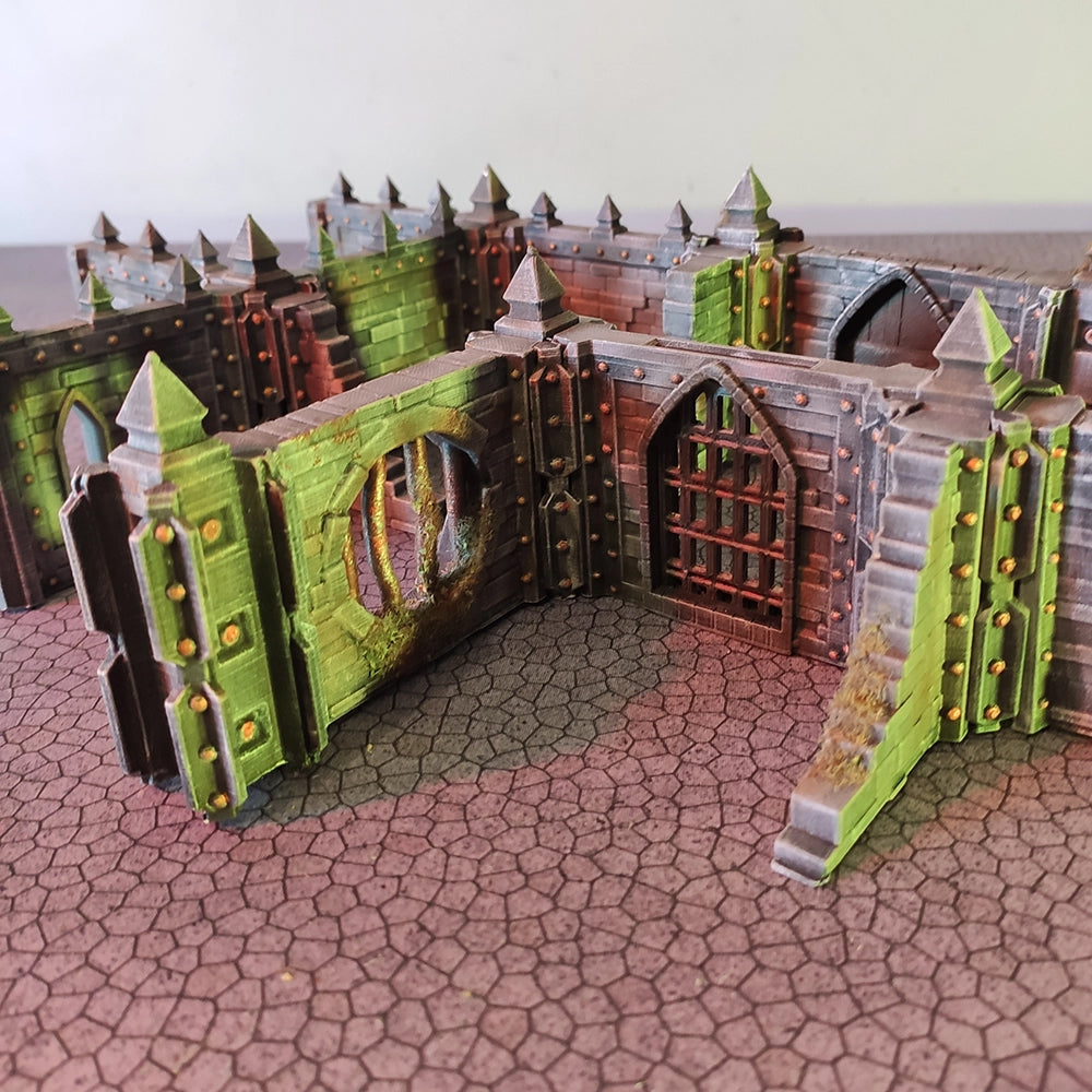 Dungeon Assault: Modular Walls – Base Set - Sci-Fi Grimdark Miniatures by Saucermen Studios, Wargame Scale 3D Printed - photo 10