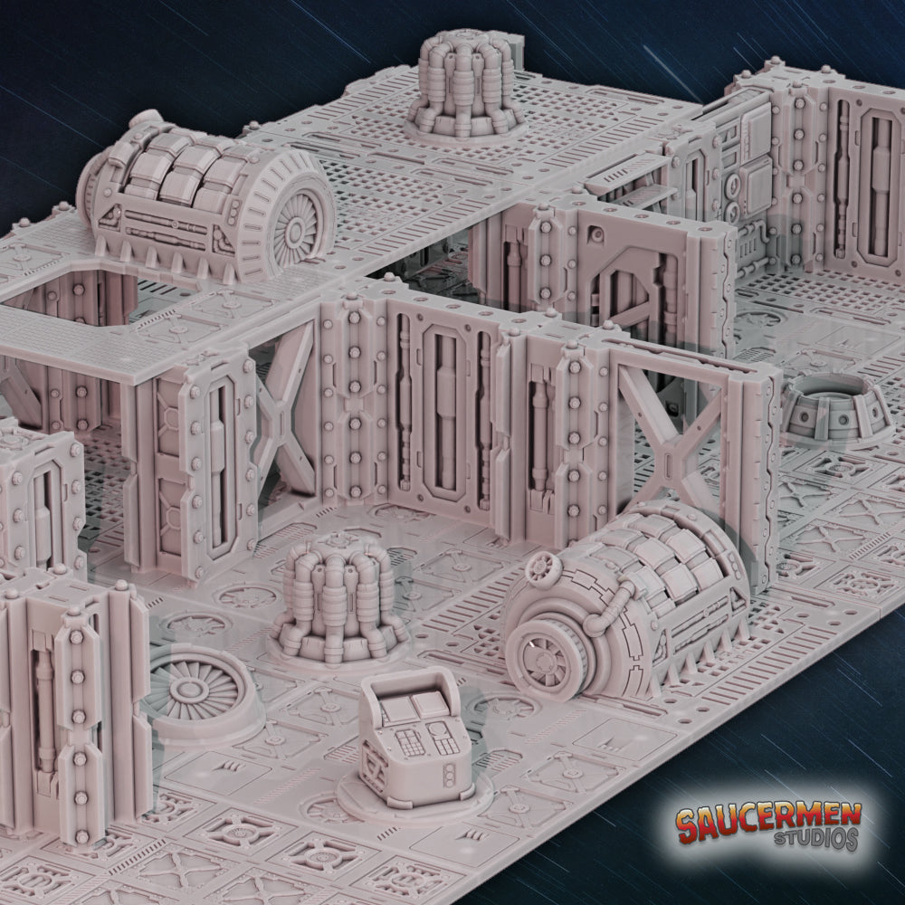 Ship Assault: Lower Decks – Expansion - Sci-Fi Grimdark Miniatures by Saucermen Studios, Wargame Scale 3D Printed - photo 2