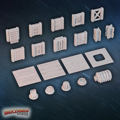 Ship Assault: Lower Decks – Expansion - Sci-Fi Grimdark Miniatures by Saucermen Studios, Wargame Scale 3D Printed - photo 3