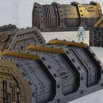 Fortified Military Barracks - Sci-Fi Grimdark Miniatures by Saucermen Studios, Wargame Scale 3D Printed - photo 2
