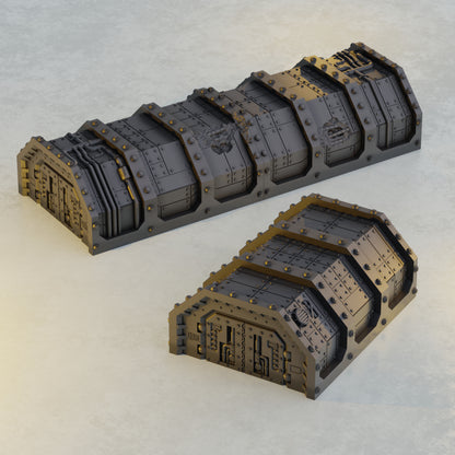 Fortified Military Barracks - Sci-Fi Grimdark Miniatures by Saucermen Studios, Wargame Scale 3D Printed - photo 3