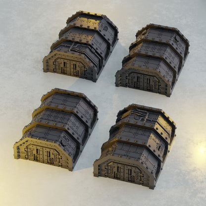 Fortified Military Barracks - Sci-Fi Grimdark Miniatures by Saucermen Studios, Wargame Scale 3D Printed - photo 4