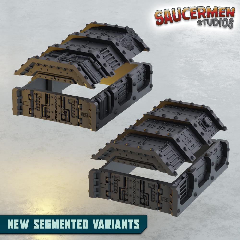 Fortified Military Barracks - Sci-Fi Grimdark Miniatures by Saucermen Studios, Wargame Scale 3D Printed - photo 5
