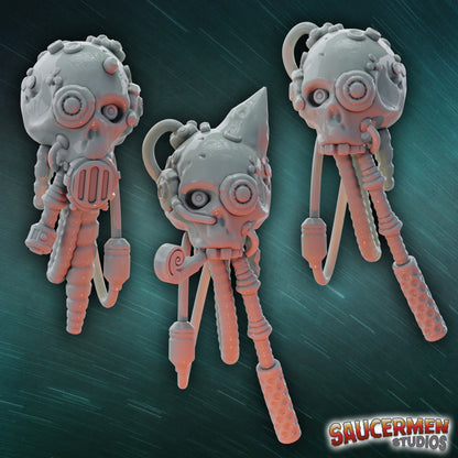 Serving Skulls - Sci-Fi Grimdark Miniatures by Saucermen Studios, Wargame Scale 3D Printed