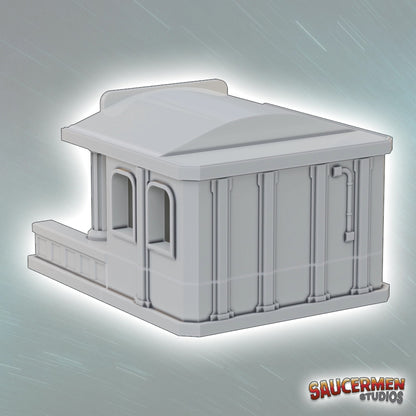 Modern Buildings – Courthouse - Sci-Fi Grimdark Miniatures by Saucermen Studios, Wargame Scale 3D Printed - photo 3