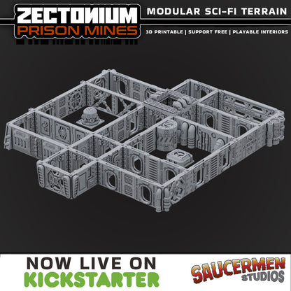 Zectonium Prison Mines: Mega Drill - Sci-Fi Grimdark Miniatures by Saucermen Studios, Wargame Scale 3D Printed - photo 4