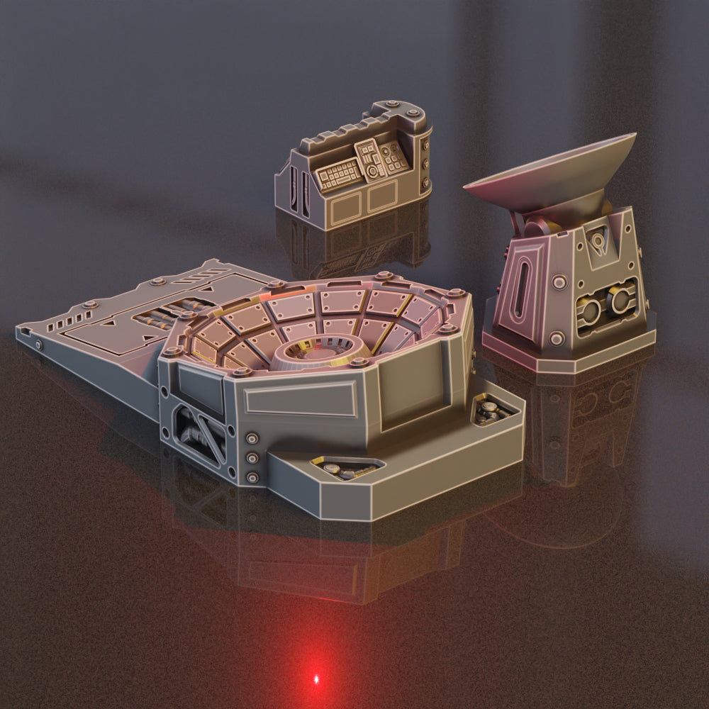 Radio satellite Scatter Pack - Sci-Fi Grimdark Miniatures by Saucermen Studios, Wargame Scale 3D Printed - photo 2