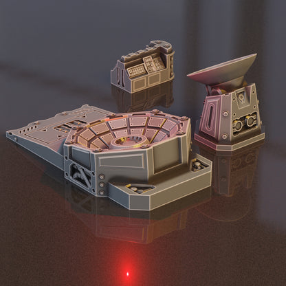 Radio satellite Scatter Pack - Sci-Fi Grimdark Miniatures by Saucermen Studios, Wargame Scale 3D Printed - photo 2