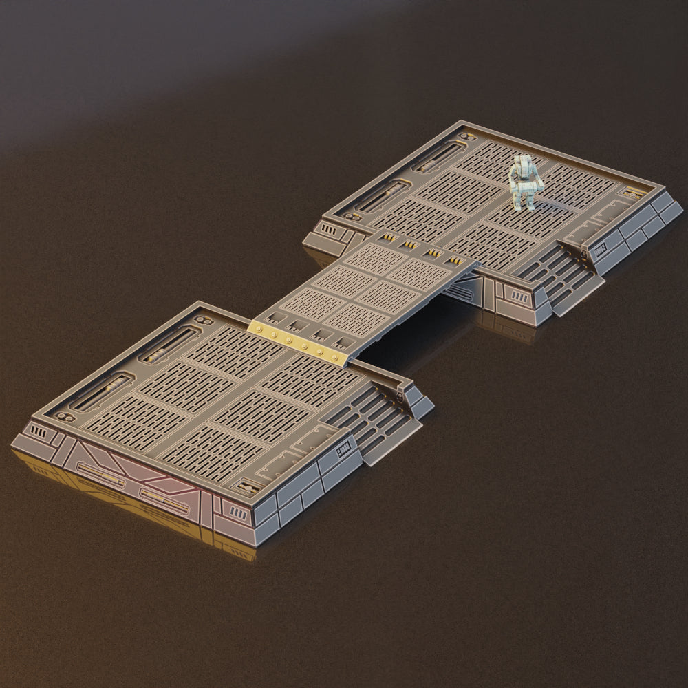 Cargo Platform - Sci-Fi Grimdark Miniatures by Saucermen Studios, Wargame Scale 3D Printed