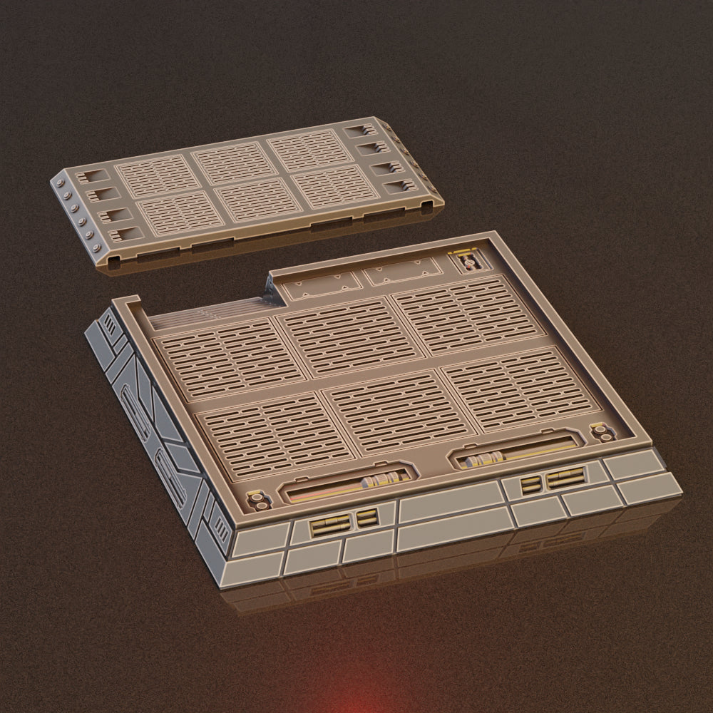 Cargo Platform - Sci-Fi Grimdark Miniatures by Saucermen Studios, Wargame Scale 3D Printed - photo 2