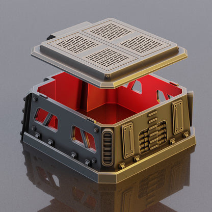 Defence Bunker - Sci-Fi Grimdark Miniatures by Saucermen Studios, Wargame Scale 3D Printed - photo 3