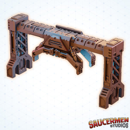Gantry Crane - Sci-Fi Grimdark Miniatures by Saucermen Studios, Wargame Scale 3D Printed