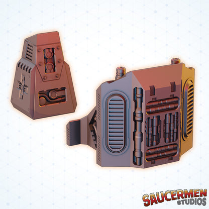 Air Purifiers - Sci-Fi Grimdark Miniatures by Saucermen Studios, Wargame Scale 3D Printed - photo 2