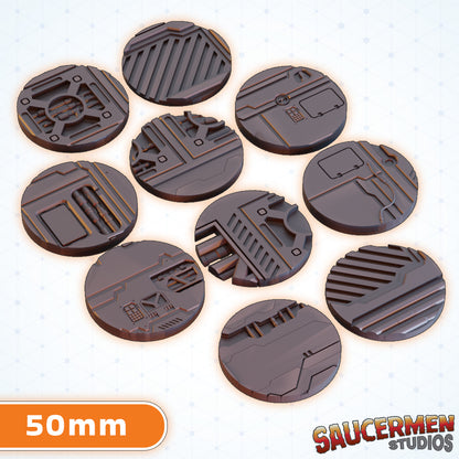 Mining Rig Bases 25-70mm BUNDLE - Sci-Fi Grimdark Miniatures by Saucermen Studios, Wargame Scale 3D Printed - photo 2