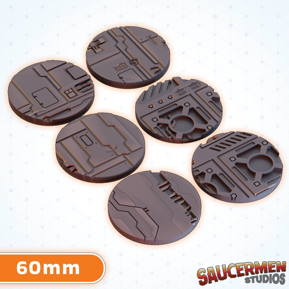 Mining Rig Bases 25-70mm BUNDLE - Sci-Fi Grimdark Miniatures by Saucermen Studios, Wargame Scale 3D Printed - photo 3
