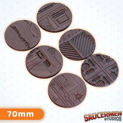 Mining Rig Bases 25-70mm BUNDLE - Sci-Fi Grimdark Miniatures by Saucermen Studios, Wargame Scale 3D Printed - photo 4