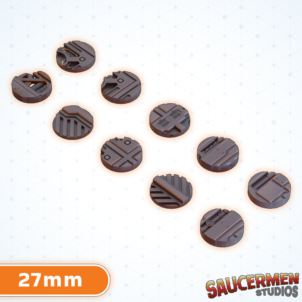 Mining Rig Bases 25-70mm BUNDLE - Sci-Fi Grimdark Miniatures by Saucermen Studios, Wargame Scale 3D Printed - photo 9