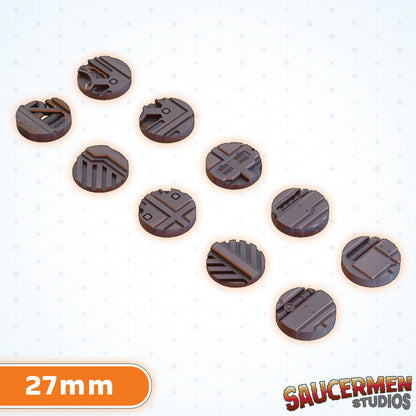 Mining Rig Bases 25-70mm BUNDLE - Sci-Fi Grimdark Miniatures by Saucermen Studios, Wargame Scale 3D Printed - photo 9