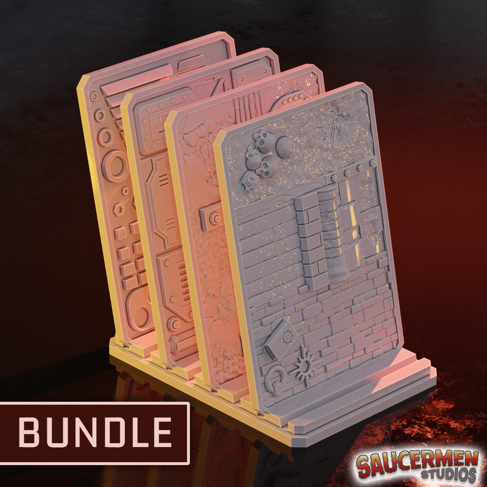 Texture Palette – ESSENTIAL BUNDLE! - Sci-Fi Grimdark Miniatures by Saucermen Studios, Wargame Scale 3D Printed