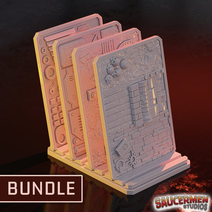 Texture Palette – ESSENTIAL BUNDLE! - Sci-Fi Grimdark Miniatures by Saucermen Studios, Wargame Scale 3D Printed