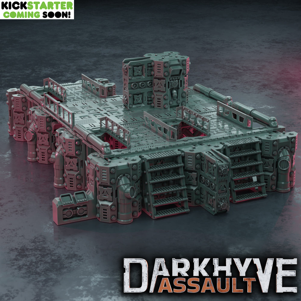 DarkHyve Assault: System Terminals - Sci-Fi Grimdark Miniatures by Saucermen Studios, Wargame Scale 3D Printed - photo 2