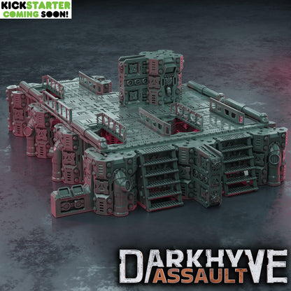 DarkHyve Assault: System Terminals - Sci-Fi Grimdark Miniatures by Saucermen Studios, Wargame Scale 3D Printed - photo 2