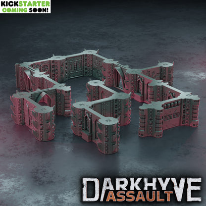 DarkHyve Assault: System Terminals - Sci-Fi Grimdark Miniatures by Saucermen Studios, Wargame Scale 3D Printed - photo 5