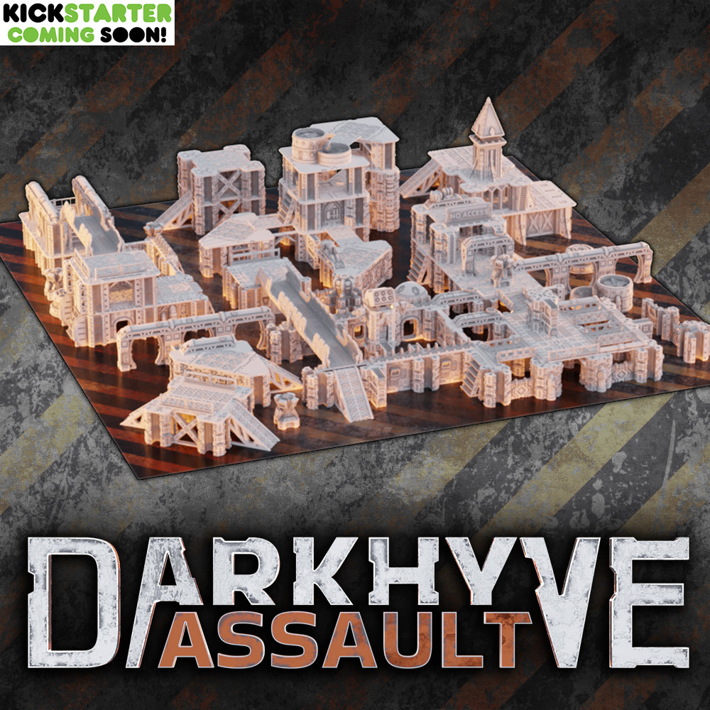 DarkHyve Assault: System Terminals - Sci-Fi Grimdark Miniatures by Saucermen Studios, Wargame Scale 3D Printed - photo 7