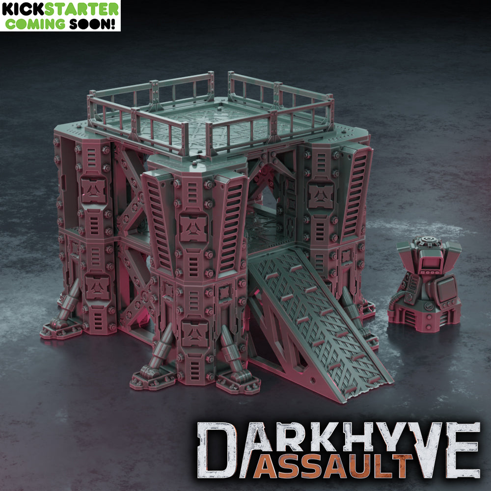 DarkHyve Assault: System Terminals - Sci-Fi Grimdark Miniatures by Saucermen Studios, Wargame Scale 3D Printed - photo 8
