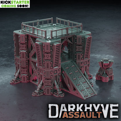 DarkHyve Assault: System Terminals - Sci-Fi Grimdark Miniatures by Saucermen Studios, Wargame Scale 3D Printed - photo 8