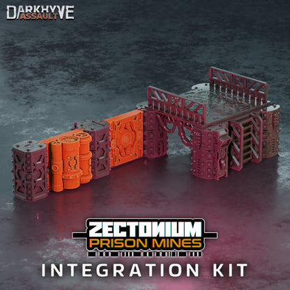 DarkHyve Assault – Zectonium Integration Kit - Sci-Fi Grimdark Miniatures by Saucermen Studios, Wargame Scale 3D Printed