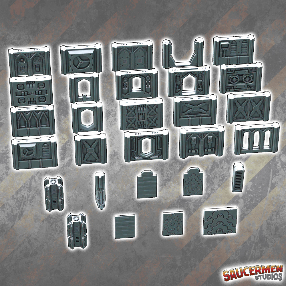 DarkHyve Assault – Gothic Tech Theme - Sci-Fi Grimdark Miniatures by Saucermen Studios, Wargame Scale 3D Printed - photo 2
