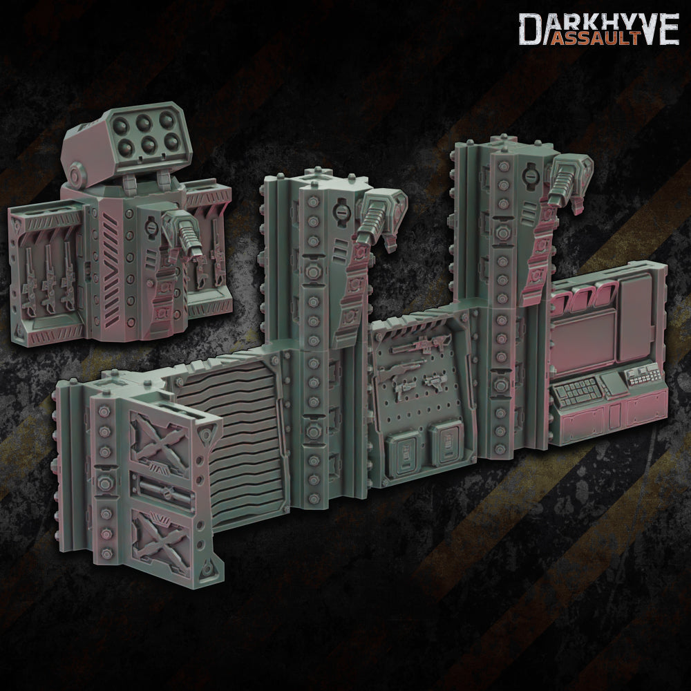 DarkHyve Assault – Secure Area - Sci-Fi Grimdark Miniatures by Saucermen Studios, Wargame Scale 3D Printed