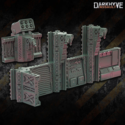 DarkHyve Assault – Secure Area - Sci-Fi Grimdark Miniatures by Saucermen Studios, Wargame Scale 3D Printed