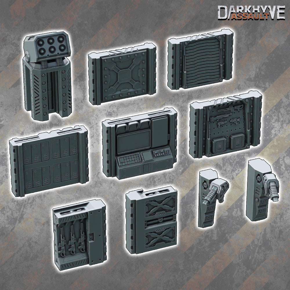 DarkHyve Assault – Secure Area - Sci-Fi Grimdark Miniatures by Saucermen Studios, Wargame Scale 3D Printed - photo 2