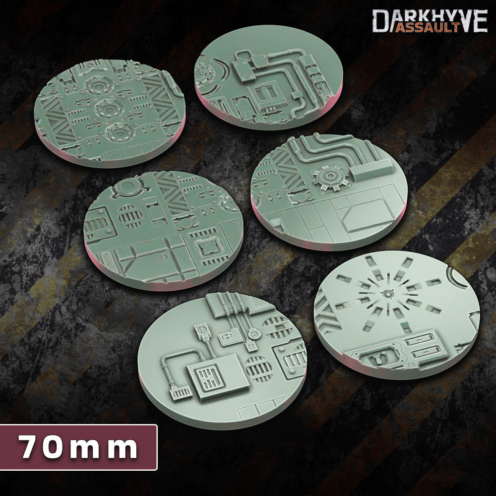 DarkHyve Assault Sci-fi Bases 25-70mm BUNDLE - Sci-Fi Grimdark Miniatures by Saucermen Studios, Wargame Scale 3D Printed - photo 4