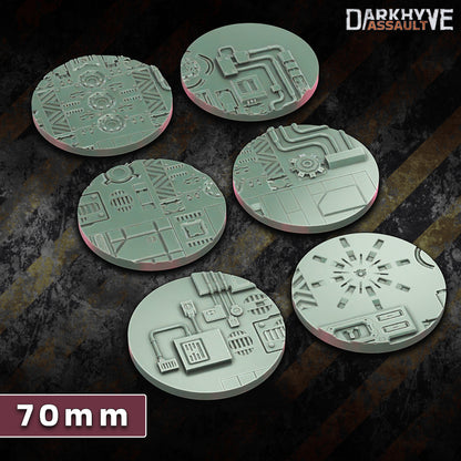 DarkHyve Assault Sci-fi Bases 25-70mm BUNDLE - Sci-Fi Grimdark Miniatures by Saucermen Studios, Wargame Scale 3D Printed - photo 4
