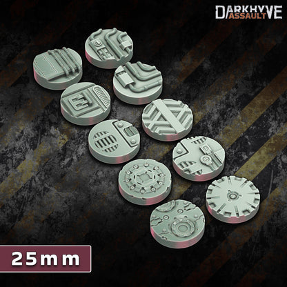 DarkHyve Assault Sci-fi Bases 25-70mm BUNDLE - Sci-Fi Grimdark Miniatures by Saucermen Studios, Wargame Scale 3D Printed - photo 7