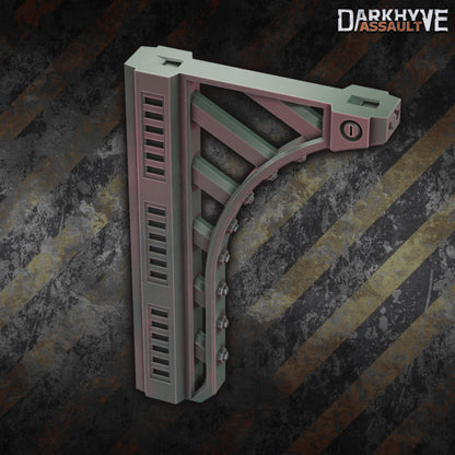 DarkHyve Assault – Double Height Beams - Sci-Fi Grimdark Miniatures by Saucermen Studios, Wargame Scale 3D Printed - photo 2
