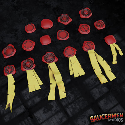 Purity Wax Seals - Sci-Fi Grimdark Miniatures by Saucermen Studios, Wargame Scale 3D Printed - photo 2
