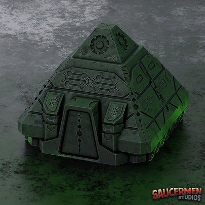 Ancient Alien Pyramid - Sci-Fi Grimdark Miniatures by Saucermen Studios, Wargame Scale 3D Printed