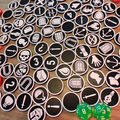 Dungeons & Dragons Fantasy RPG Tokens – Pack One - Sci-Fi Grimdark Miniatures by Saucermen Studios, Wargame Scale 3D Printed - photo 2