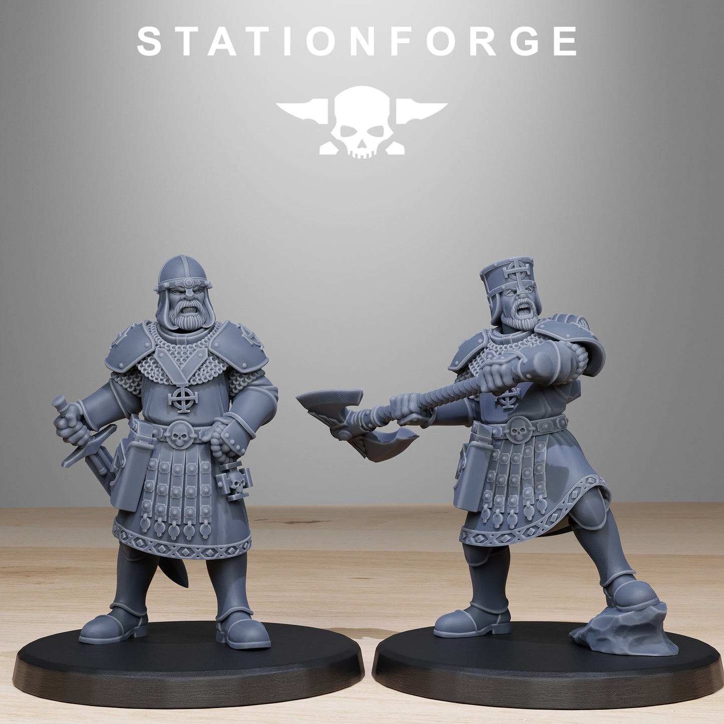 Vodalites Melee Infantry, Modular Sci-Fi Miniatures by STATIONFORGE, Grimdark Wargames Proxy - photo 2