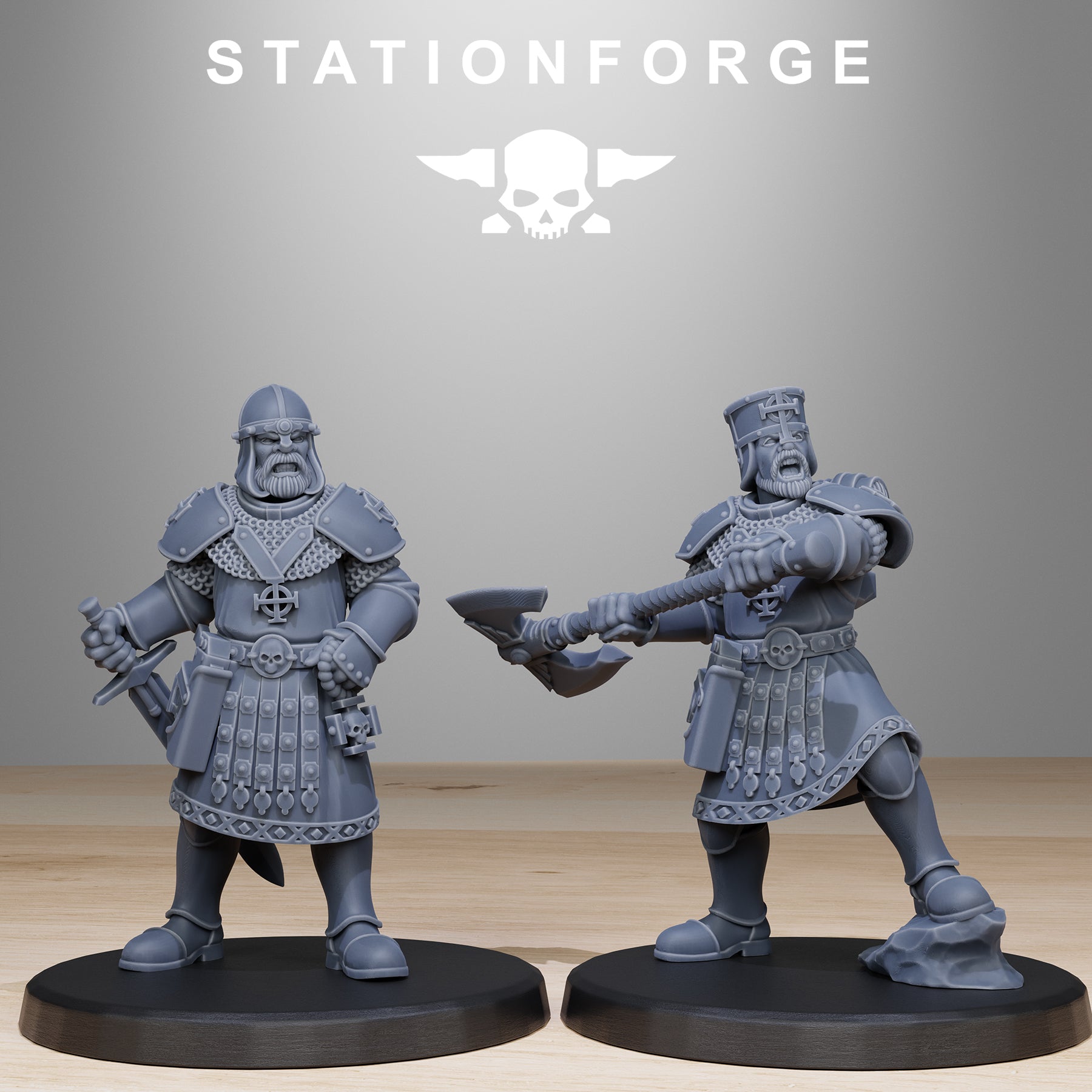 Vodalites Melee Infantry, Modular Sci-Fi Miniatures by STATIONFORGE, Grimdark Wargames Proxy - photo 2